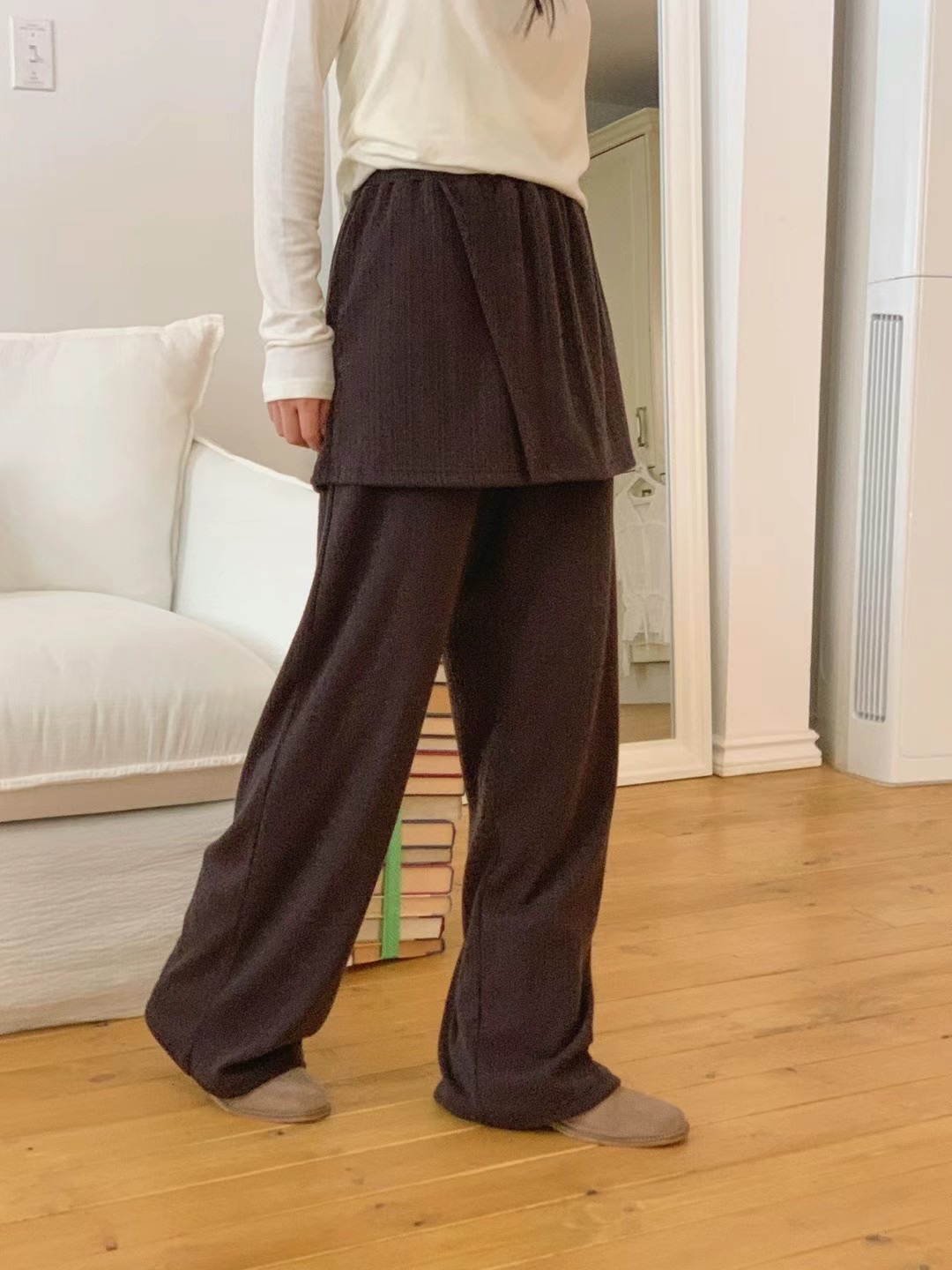 POETE韓國直郵東大門代購女裝新款休閑時尚24秋冬熱賣裙褲POETE裙褲