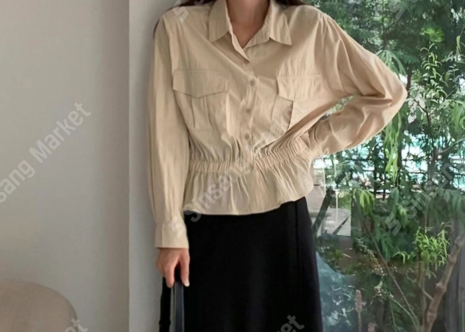 Y.BUTTERFIY直郵韓國代購女裝新品24秋冬推薦襯衫蕾絲衫Y.BUTTERFIY襯衫/蕾絲衫