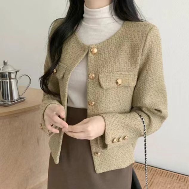 Y.BUTTERFIY韓國直郵東大門代購女裝新款職業時尚夾克花呢Y.BUTTERFIY夾克圖色2