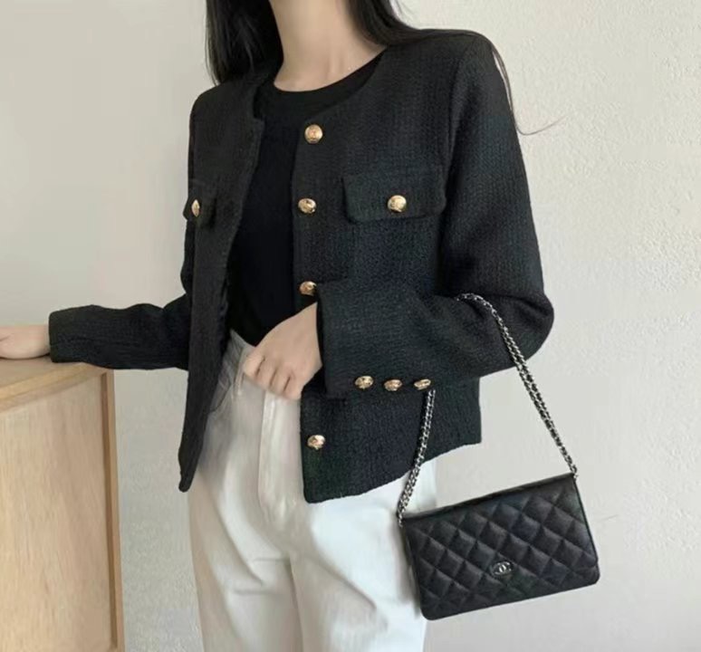 Y.BUTTERFIY韓國直郵東大門代購女裝新款職業時尚夾克花呢Y.BUTTERFIY夾克圖色3