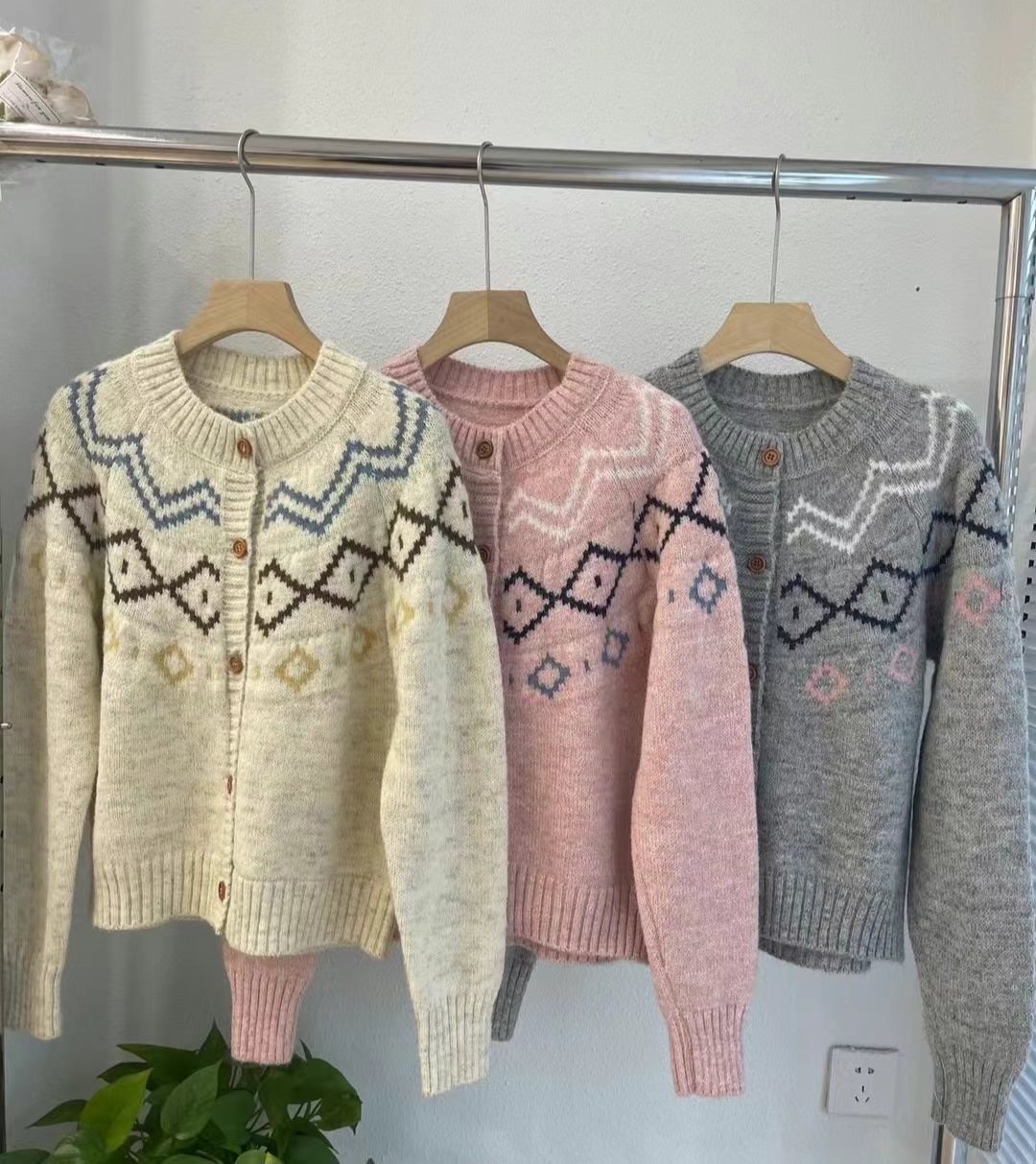 Y.BUTTERFIY韓國直郵東大門代購女裝新款熱賣24秋冬針織衫開衫Y.BUTTERFIY針織衫