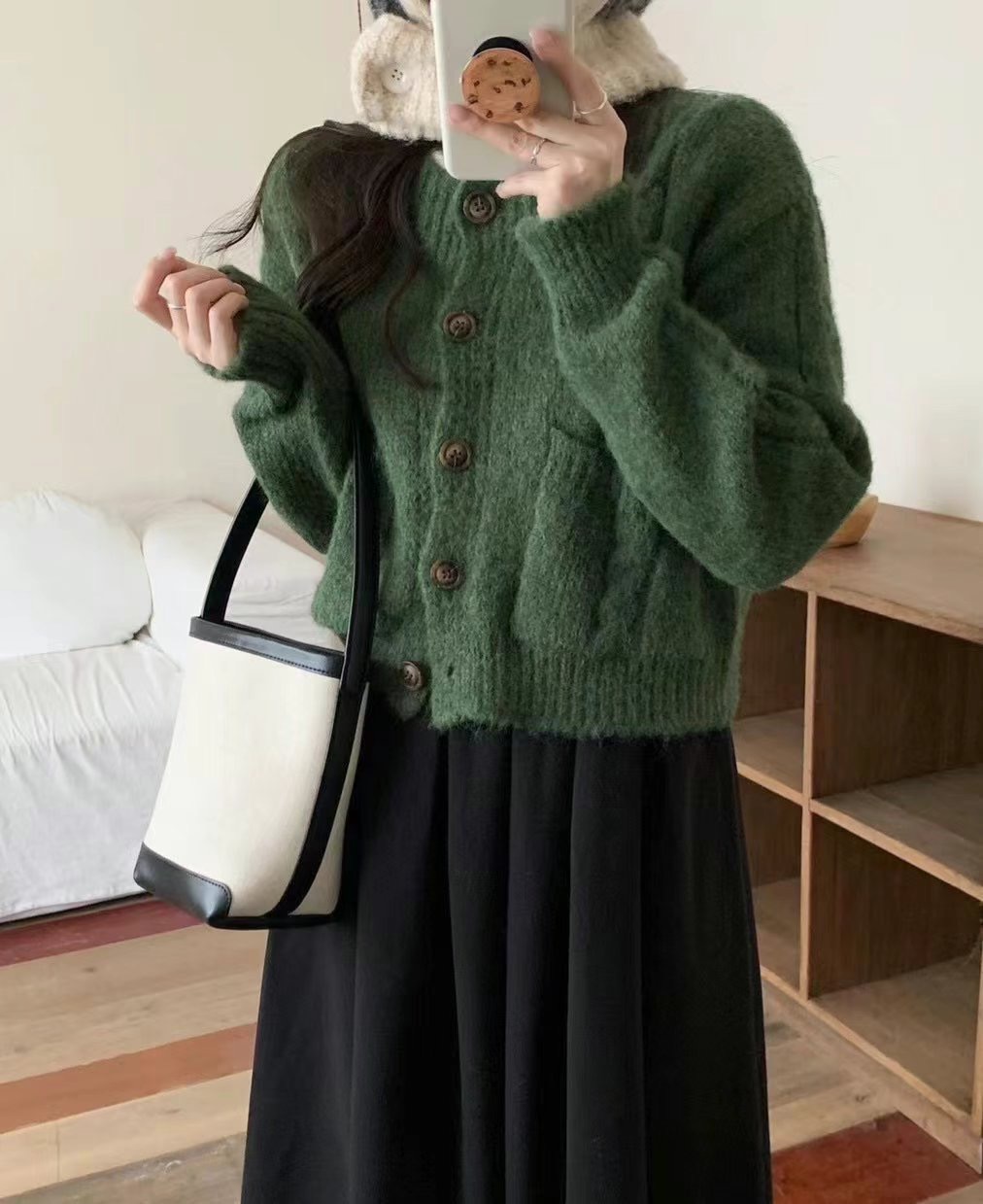 Y.BUTTERFIY韓國直郵東大門實拍女裝新品人氣休閑針織衫開衫Y.BUTTERFIY針織衫圖色2