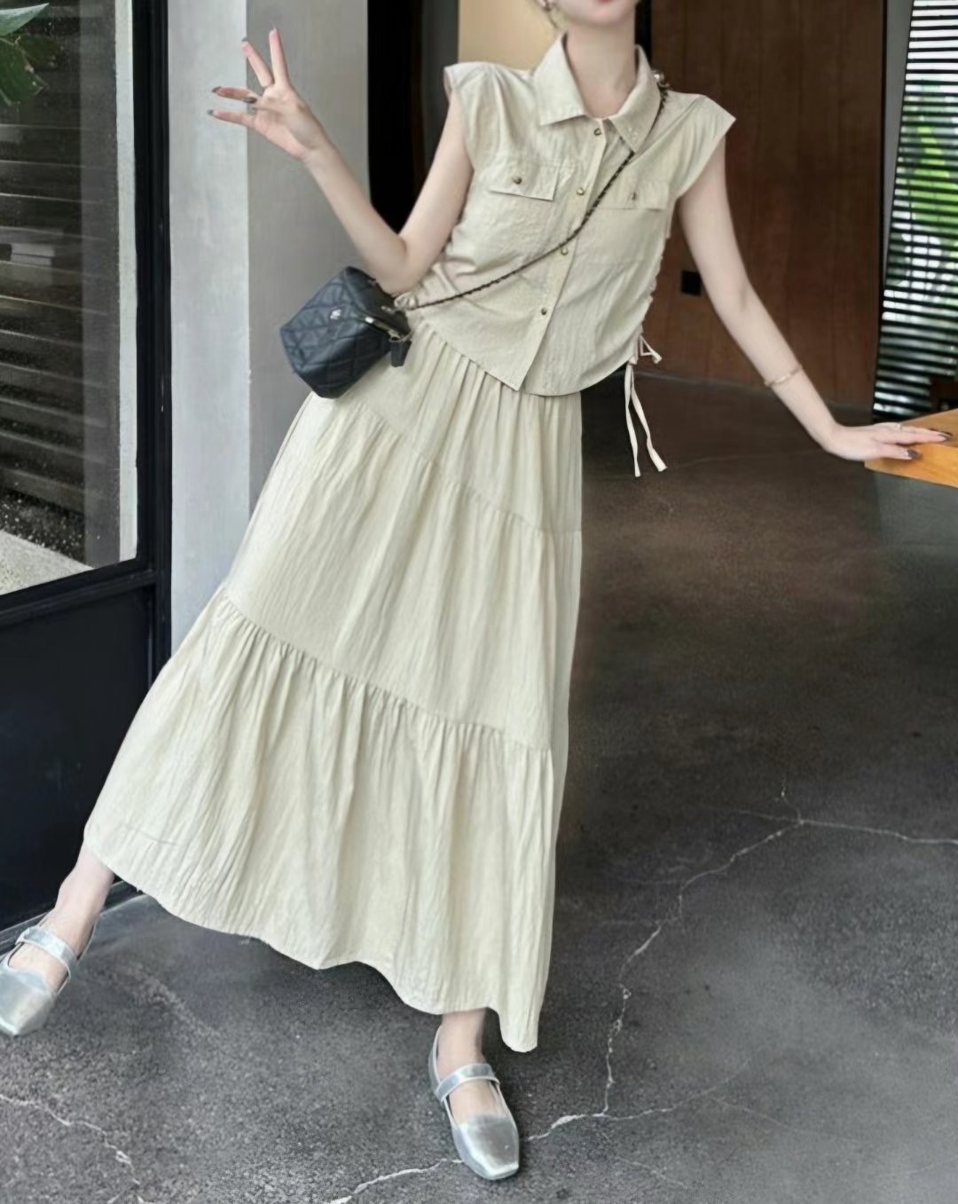 Y.BUTTERFIY韓國直郵東大門代購女裝新品休閑時尚真品套裝Y.BUTTERFIY套裝