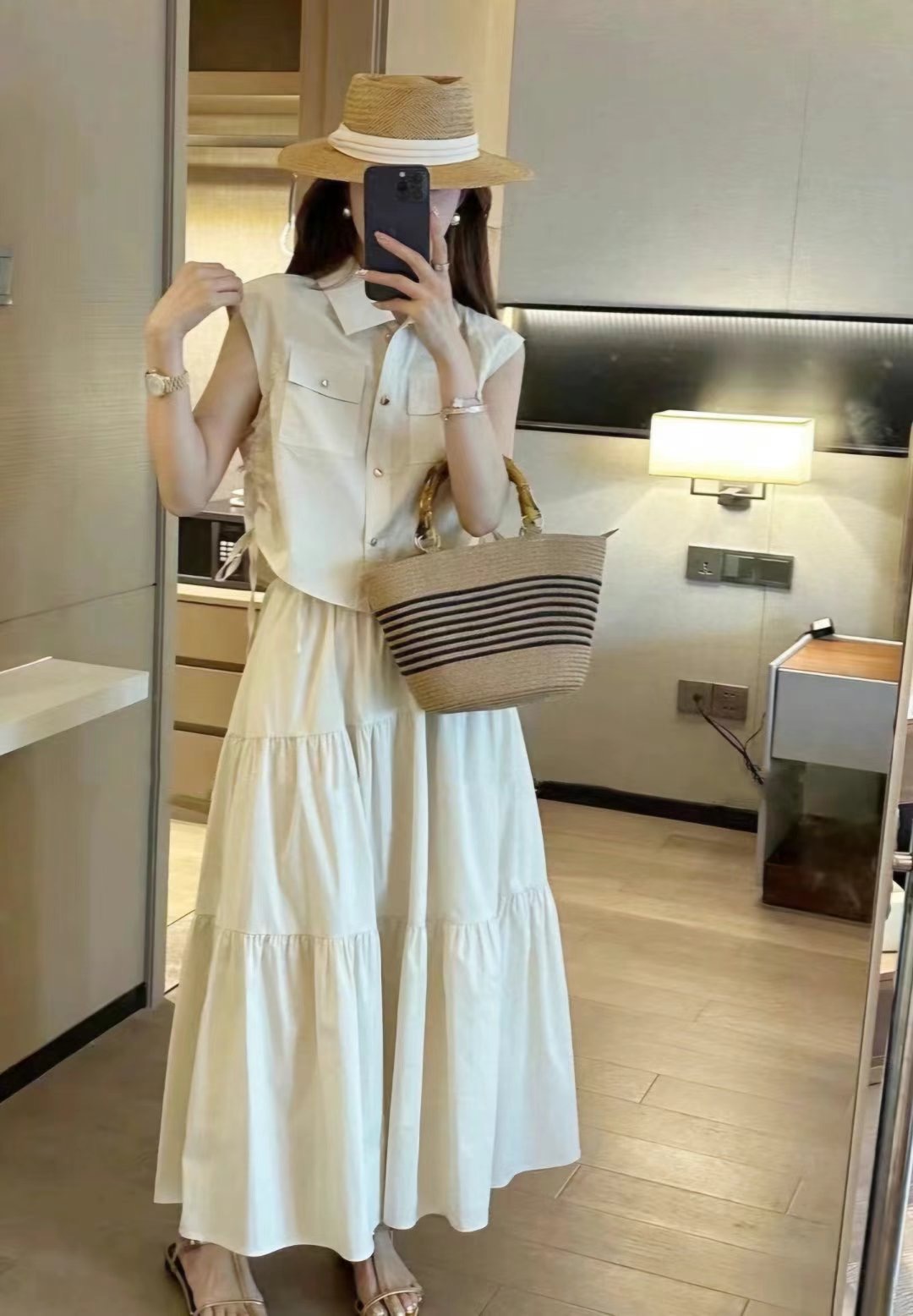 Y.BUTTERFIY韓國直郵東大門代購女裝新品休閑時尚真品套裝Y.BUTTERFIY套裝圖色1