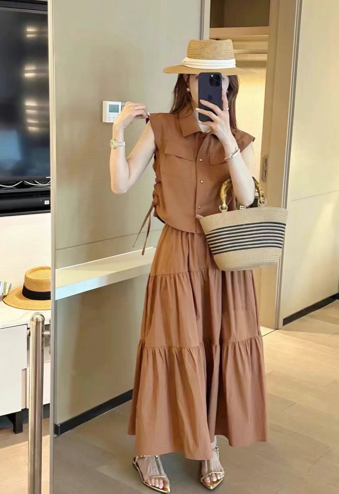 Y.BUTTERFIY韓國直郵東大門代購女裝新品休閑時尚真品套裝Y.BUTTERFIY套裝圖色2