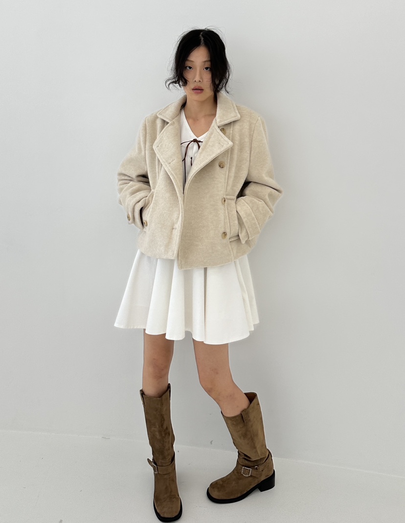 A.VER韓國直郵女裝新品休閑真品24秋冬熱賣時尚連衣裙麂皮A.VER連衣裙