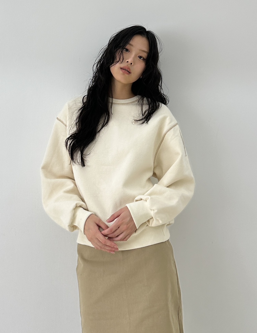 A.VER韓國直郵東大門實拍女裝新品人氣熱賣休閑推薦衛衣刺繡A.VER衛衣