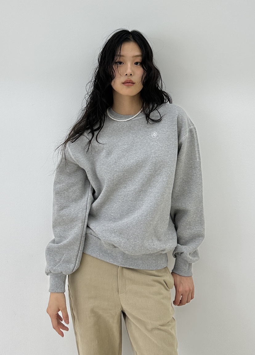 A.VER韓國直郵東大門實拍女裝新品人氣熱賣休閑推薦衛衣刺繡A.VER衛衣
