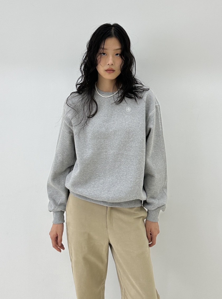 A.VER韓國直郵東大門實拍女裝新品人氣熱賣休閑推薦衛衣刺繡A.VER衛衣