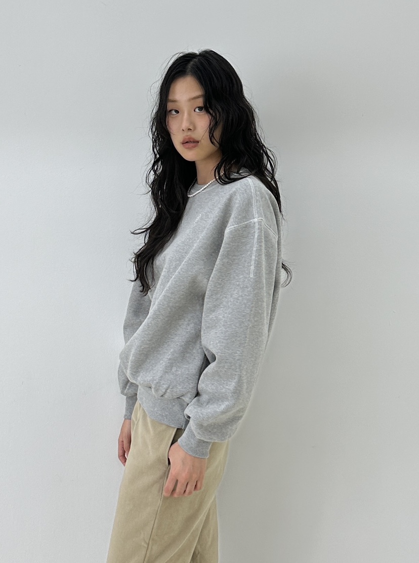 A.VER韓國直郵東大門實拍女裝新品人氣熱賣休閑推薦衛衣刺繡A.VER衛衣