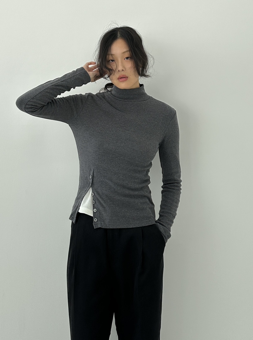 A.VER韓國直郵東大門實拍女裝新款時尚職業人氣長袖T恤羊毛A.VER長袖T恤