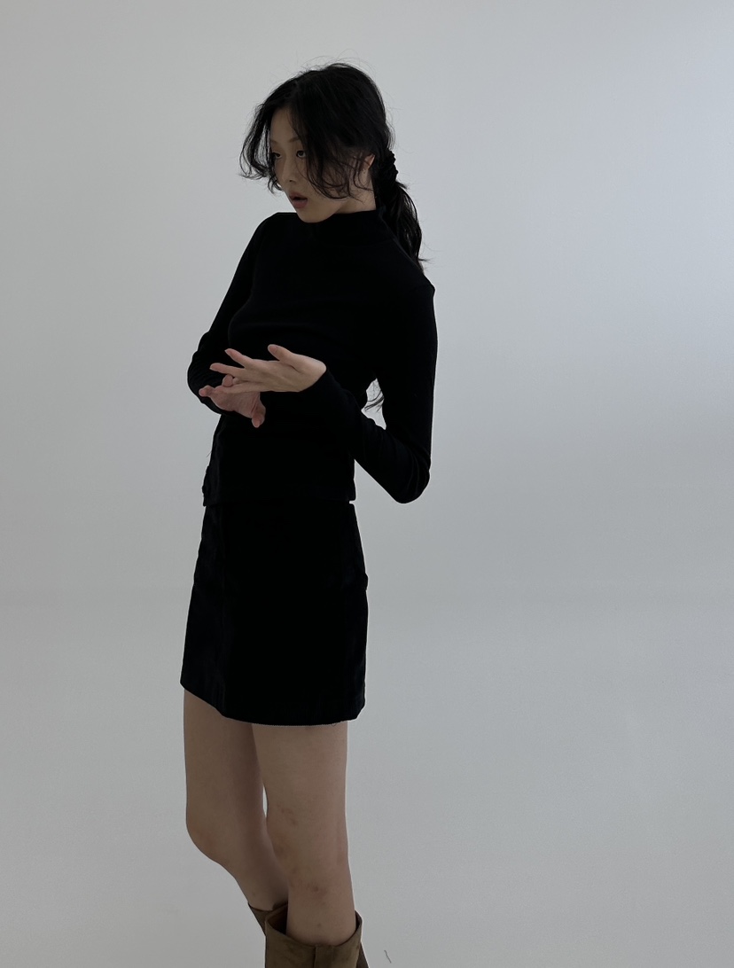 A.VER韓國直郵東大門實拍女裝新款時尚職業人氣長袖T恤羊毛A.VER長袖T恤