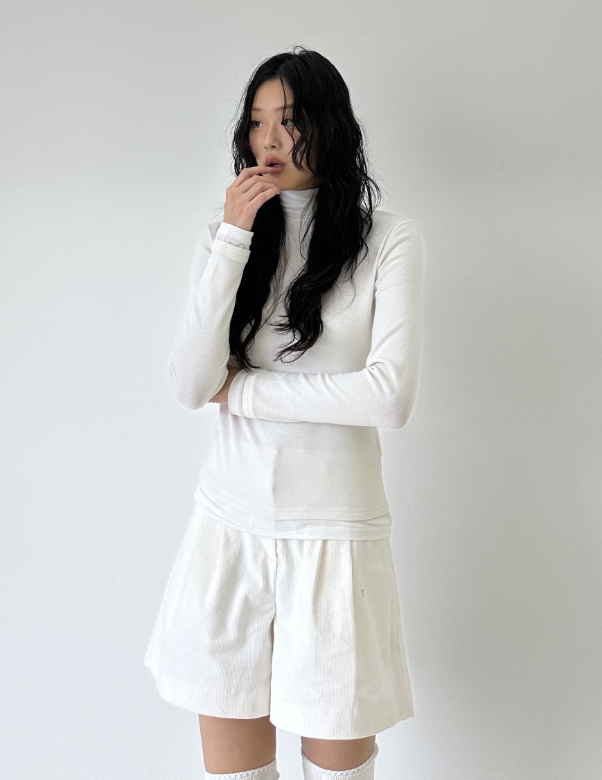 A.VER韓國直郵東大門實拍女裝新款24秋冬真品長袖T恤安哥拉A.VER長袖T恤