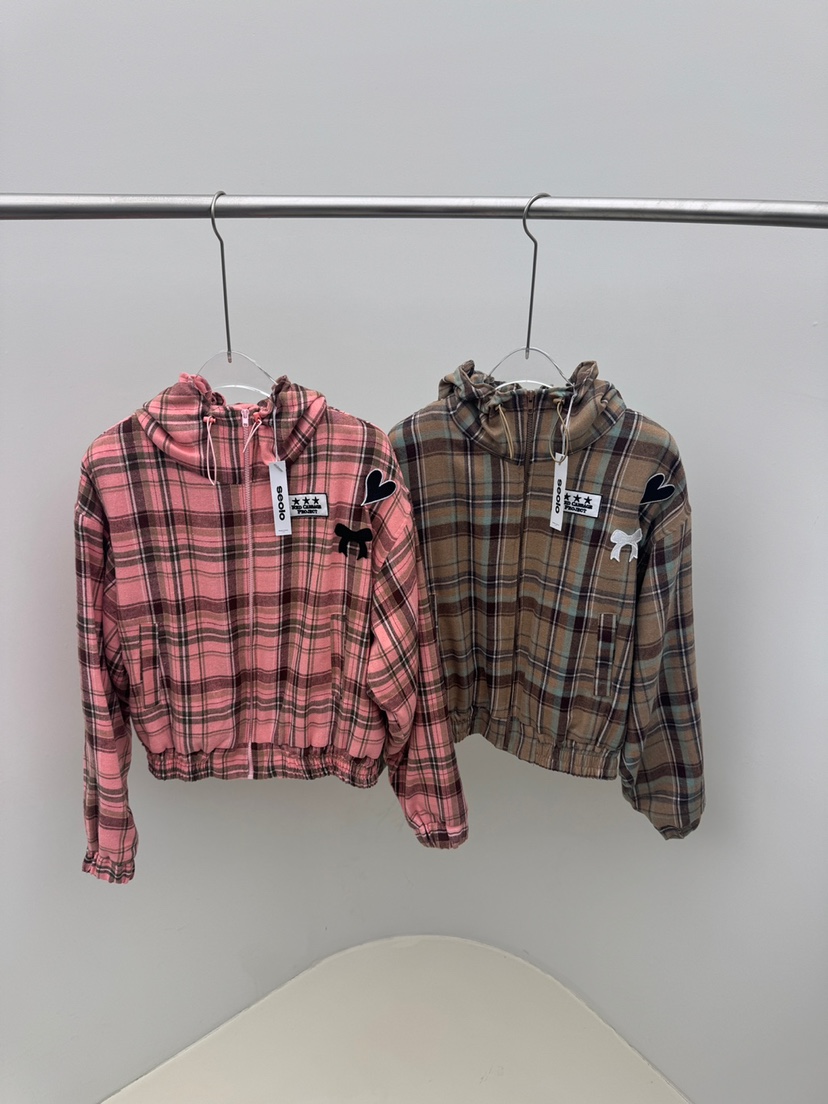 Seolo seoul韓國直郵東大門代購女裝新品推薦夾克抓絨格紋Seolo seoul夾克