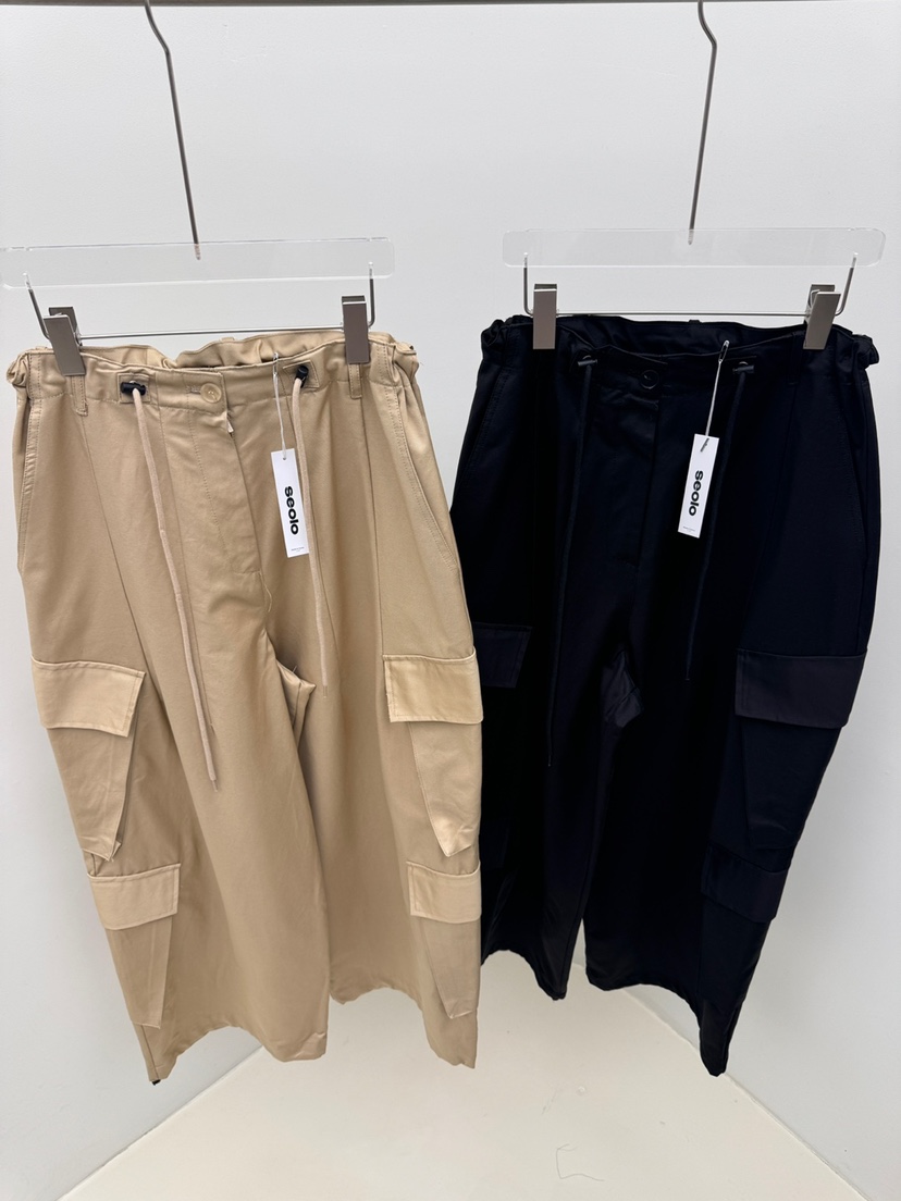 Seolo seoul韓國直郵女裝新品休閑人氣時尚真品休閑褲口袋Seolo seoul休閑褲