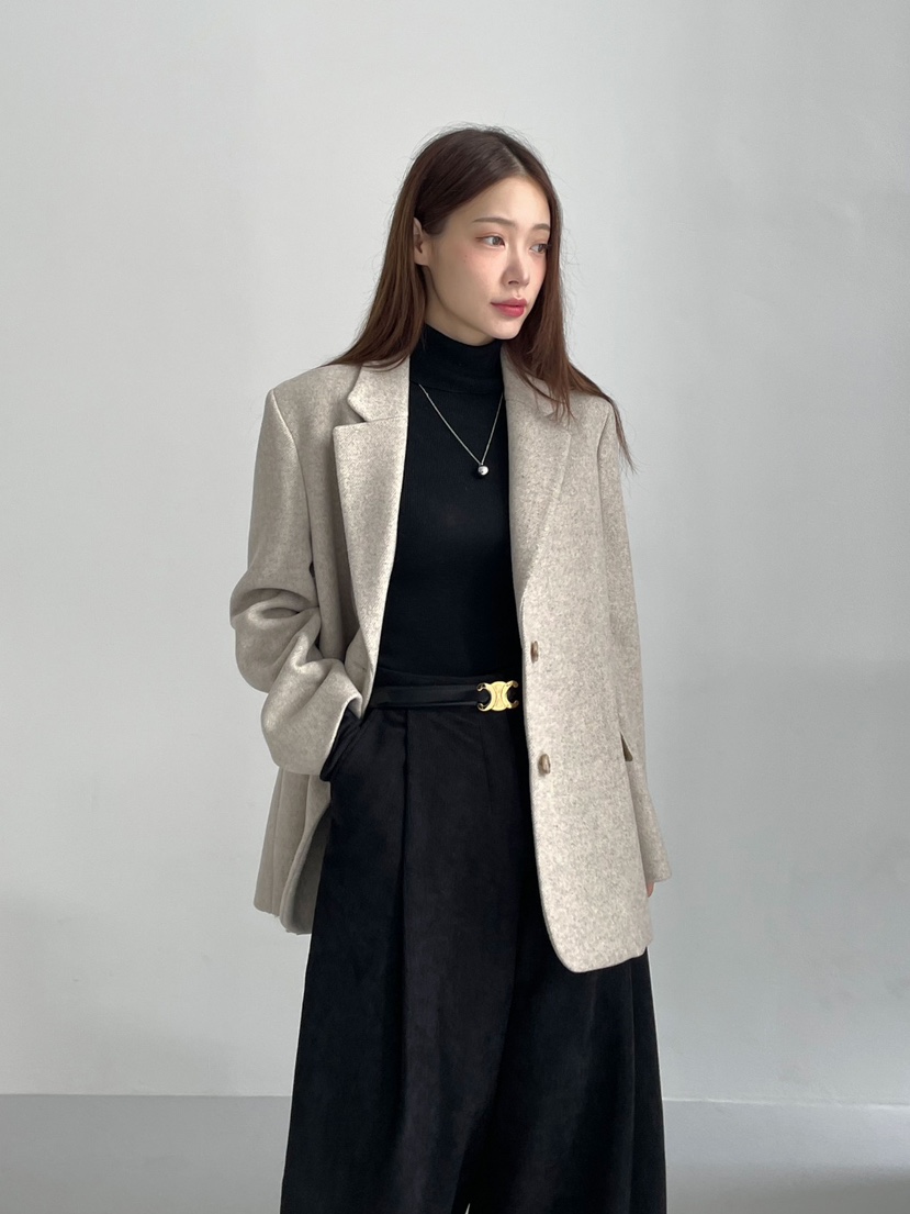 NEOUL/ahin雙領標簽韓國直郵東大門代購女裝新品真品短款大衣NEOUL/ahin雙領標簽短款大衣