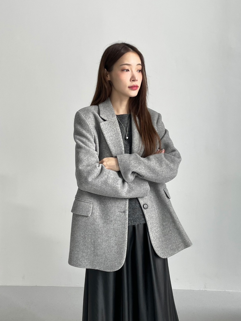 NEOUL/ahin雙領標簽韓國直郵東大門代購女裝新品真品短款大衣NEOUL/ahin雙領標簽短款大衣