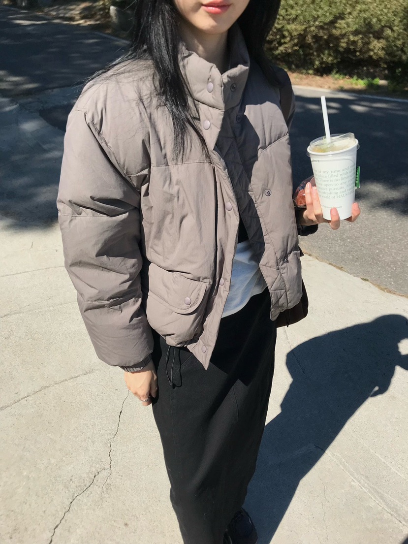 LOFN韓國直郵女裝新款熱賣職業24秋冬真品短款羽絨服鴨絨LOFN短款羽絨服