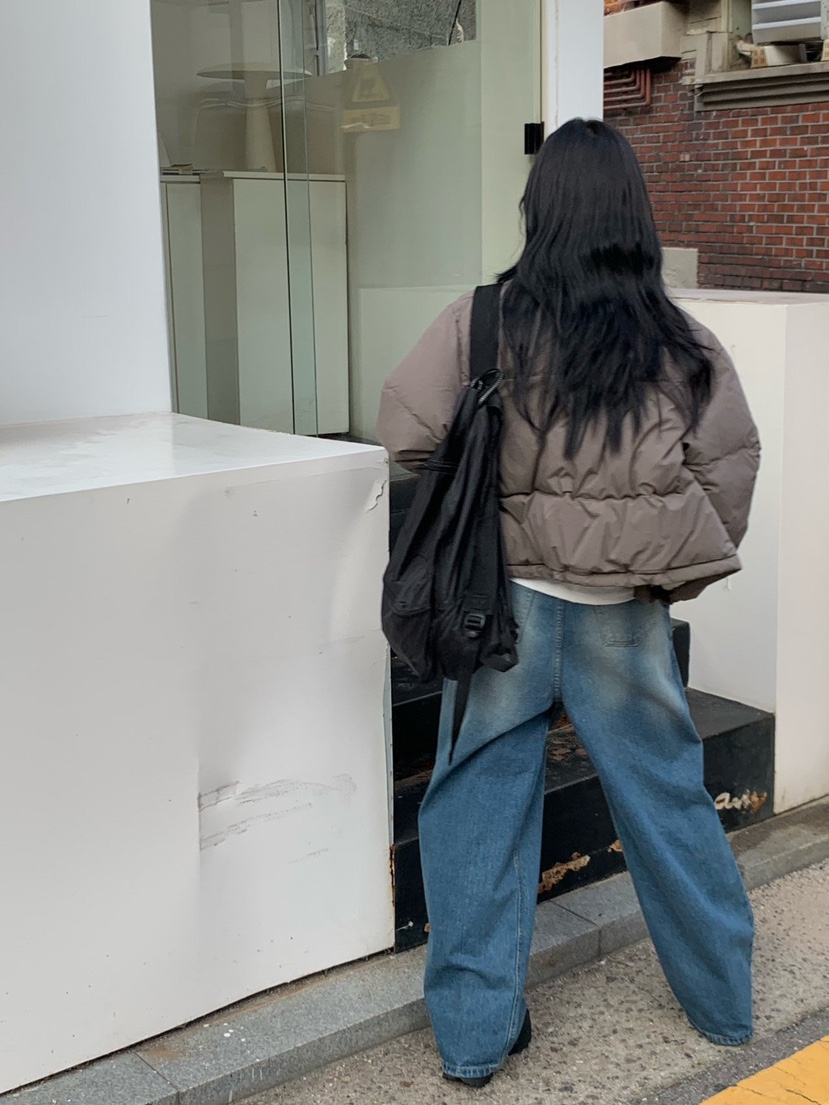 LOFN韓國直郵女裝新款熱賣職業24秋冬真品短款羽絨服鴨絨LOFN短款羽絨服