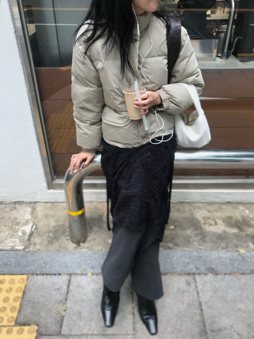 LOFN韓國直郵女裝新款熱賣職業24秋冬真品短款羽絨服鴨絨LOFN短款羽絨服