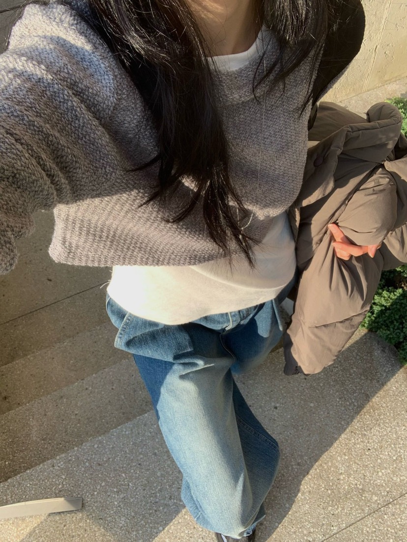 LOFN韓國直郵東大門實拍女裝新品真品人氣職業24秋冬長袖T恤LOFN長袖T恤