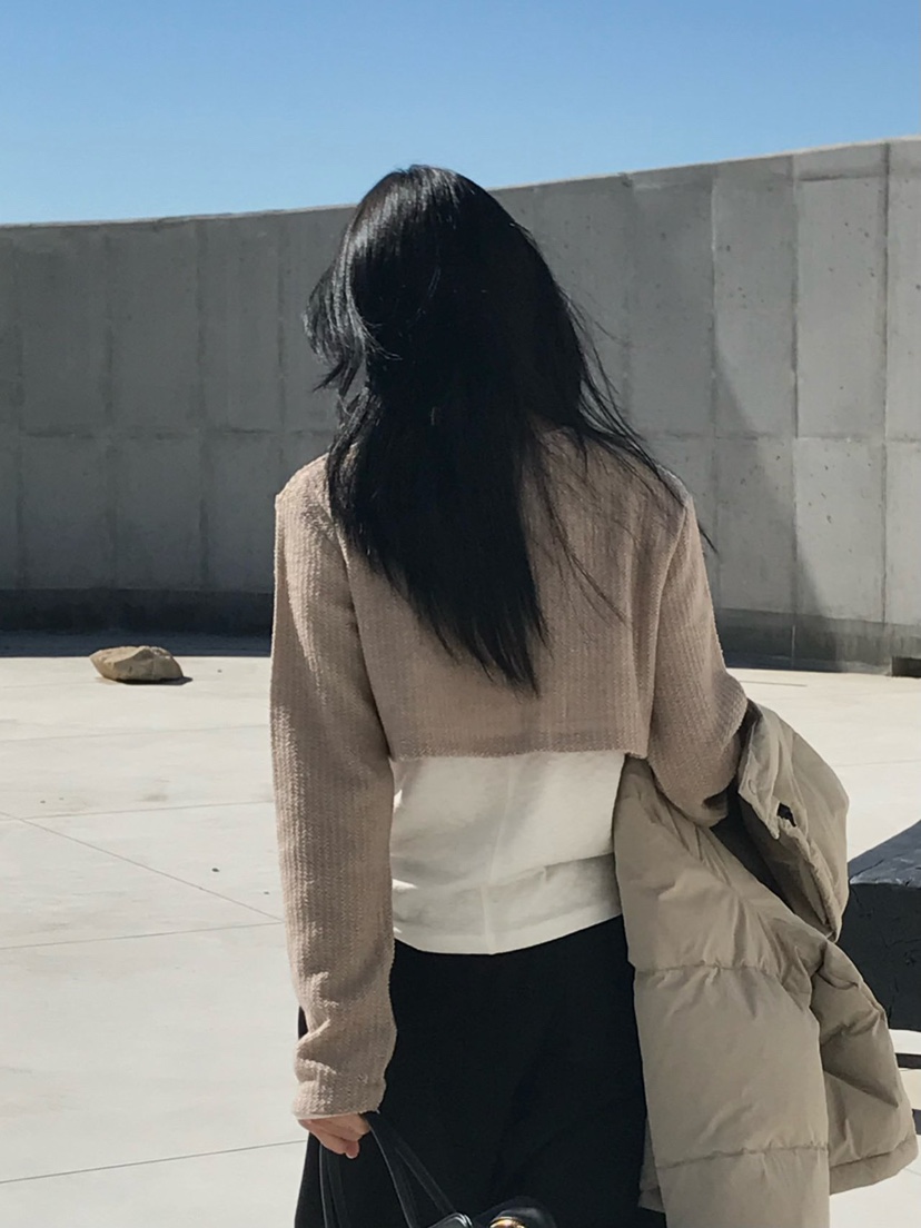 LOFN韓國直郵東大門實拍女裝新品真品人氣職業24秋冬長袖T恤LOFN長袖T恤
