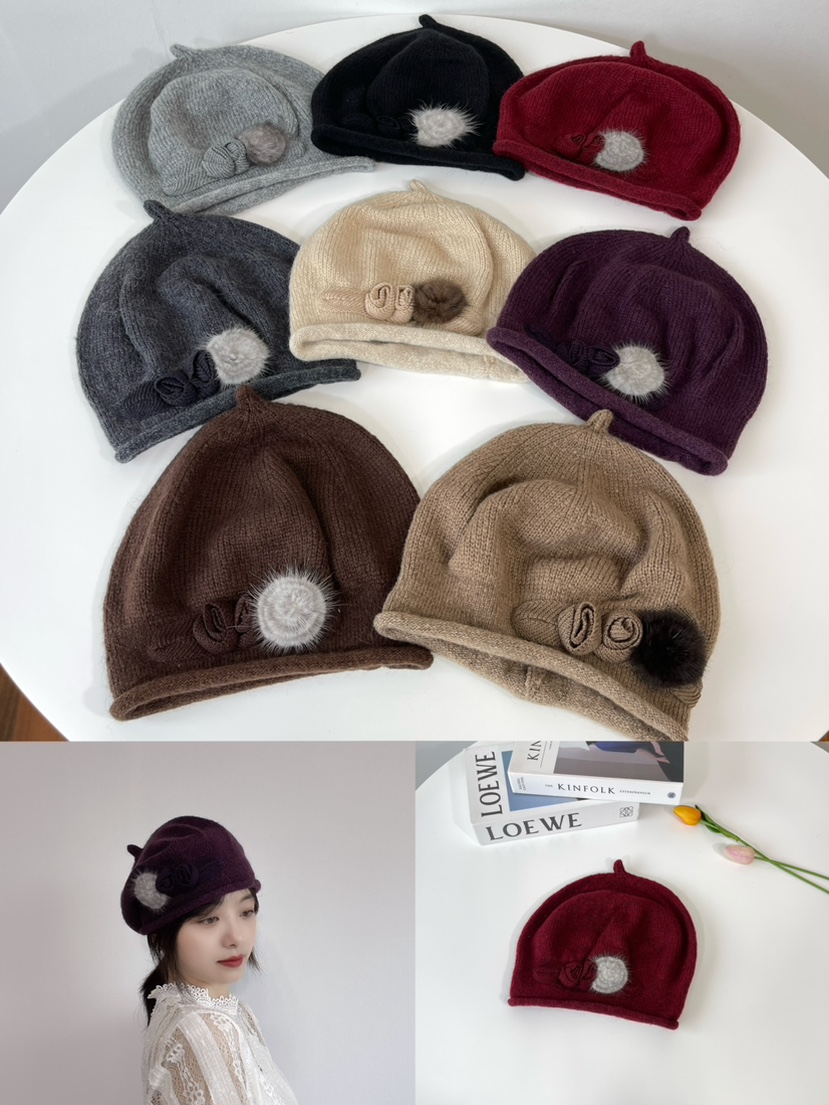 LOVELY HAT韓國直郵東大門實拍女裝新品職業時尚24秋冬帽子LOVELY HAT帽子