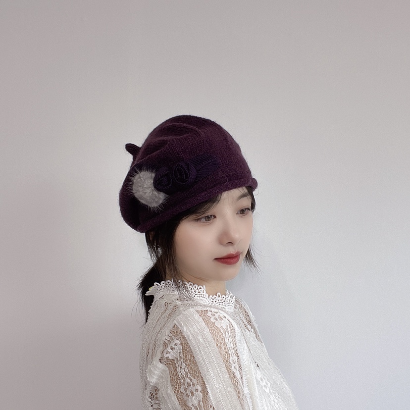 LOVELY HAT韓國直郵東大門實拍女裝新品職業時尚24秋冬帽子LOVELY HAT帽子