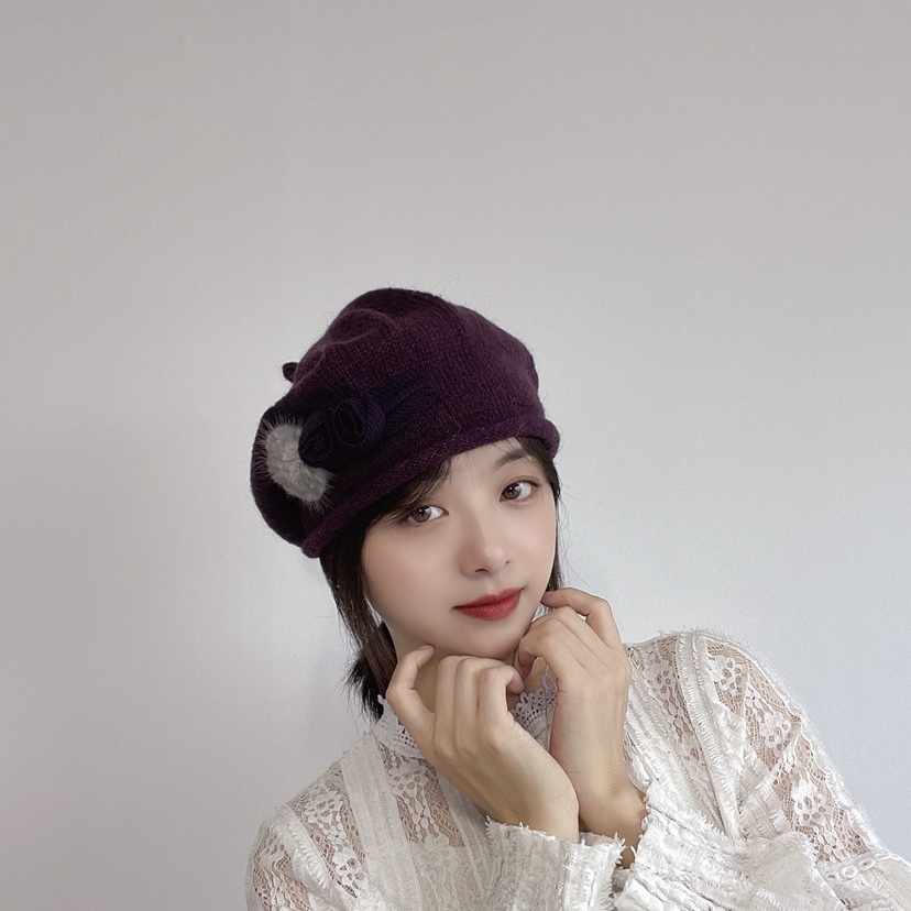 LOVELY HAT韓國直郵東大門實拍女裝新品職業時尚24秋冬帽子LOVELY HAT帽子