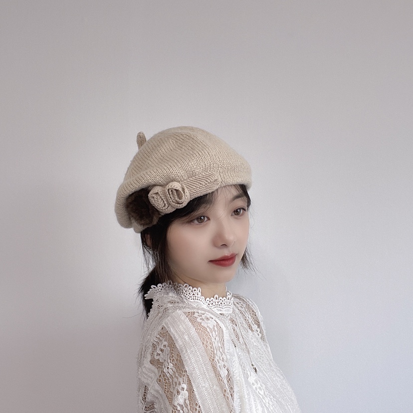 LOVELY HAT韓國直郵東大門實拍女裝新品職業時尚24秋冬帽子LOVELY HAT帽子圖色2