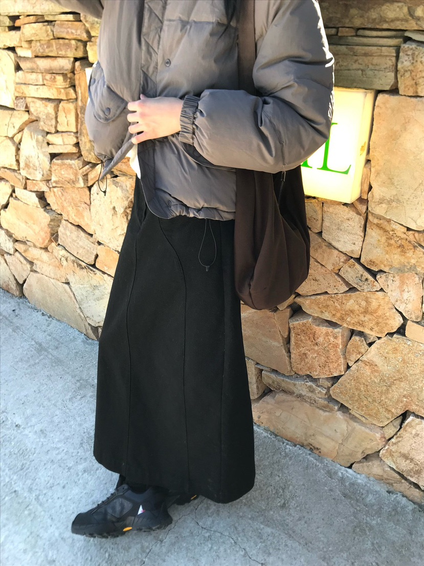 LOFN直郵韓國代購女裝新品休閑真品人氣時尚職業推薦24秋冬長裙LOFN長裙