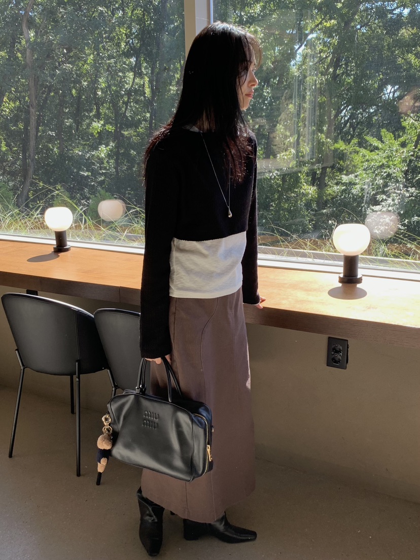LOFN直郵韓國代購女裝新品休閑真品人氣時尚職業推薦24秋冬長裙LOFN長裙