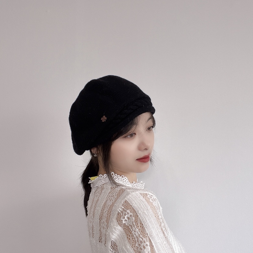 LOVELY HAT韓國直郵東大門實拍女裝新品職業24秋冬人氣帽子LOVELY HAT帽子圖色1