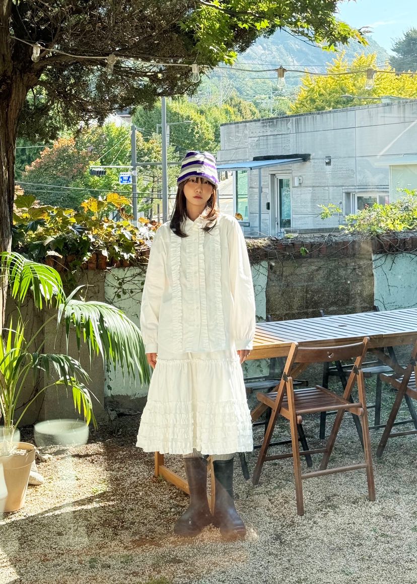 HEYJUDE韓國直郵女裝新款人氣休閑24秋冬職業時尚襯衫蕾絲衫HEYJUDE襯衫/蕾絲衫圖色1