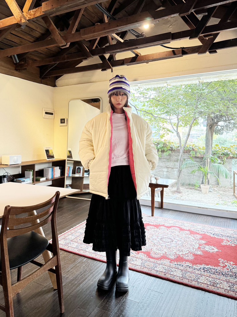 HEYJUDE韓國直郵女裝新款24秋冬熱賣短款棉服兩面可穿雙面HEYJUDE短款棉服