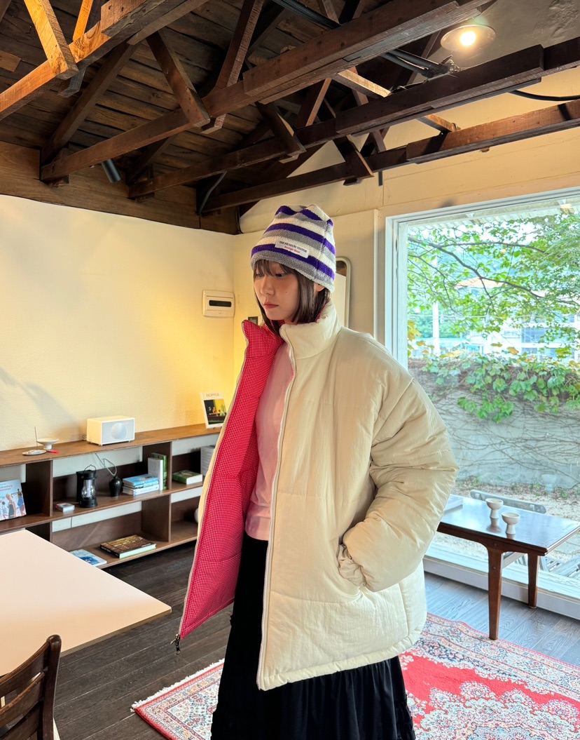 HEYJUDE韓國直郵女裝新款24秋冬熱賣短款棉服兩面可穿雙面HEYJUDE短款棉服