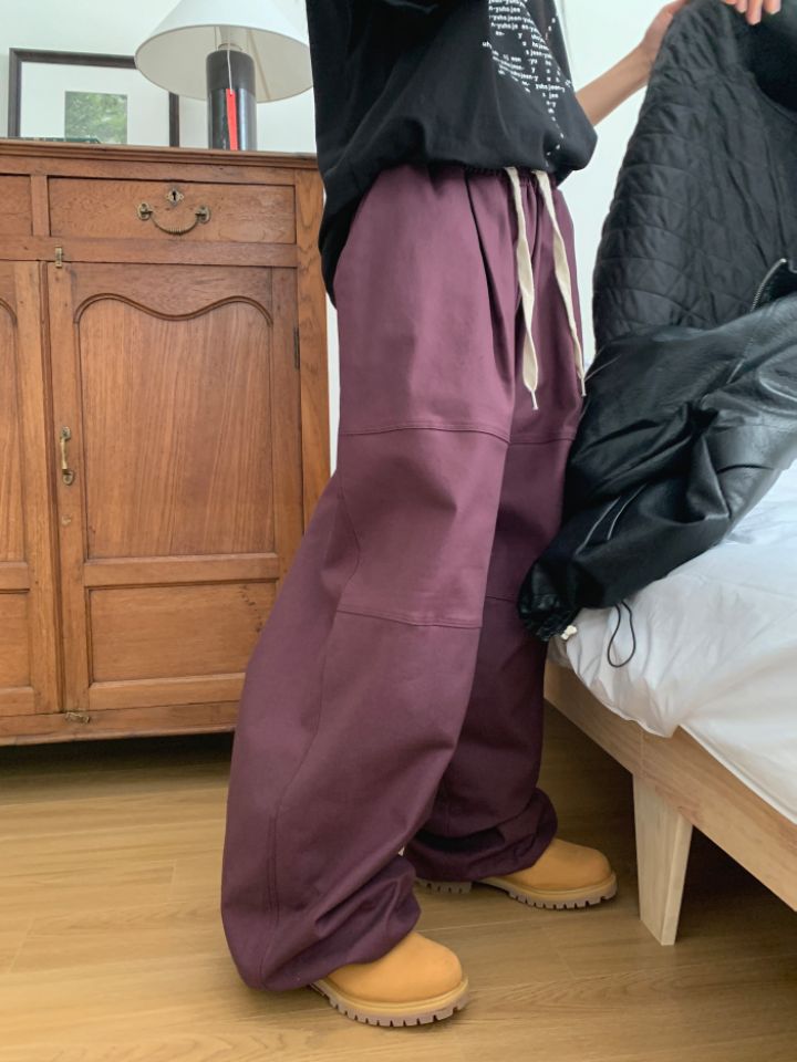 4LEAF韓國直郵東大門實拍女裝新品24秋冬時尚人氣休閑褲4LEAF休閑褲