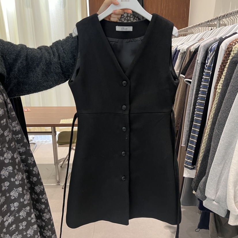 BUCKLE韓國直郵東大門實拍女裝新款真品人氣休閑職業連衣裙BUCKLE連衣裙圖色2