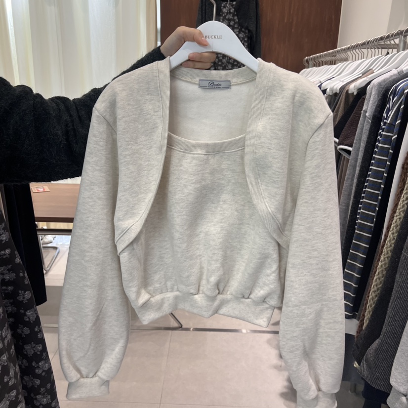 BUCKLE直郵韓國代購女裝新品人氣熱賣休閑真品時尚衛衣拉絨BUCKLE衛衣