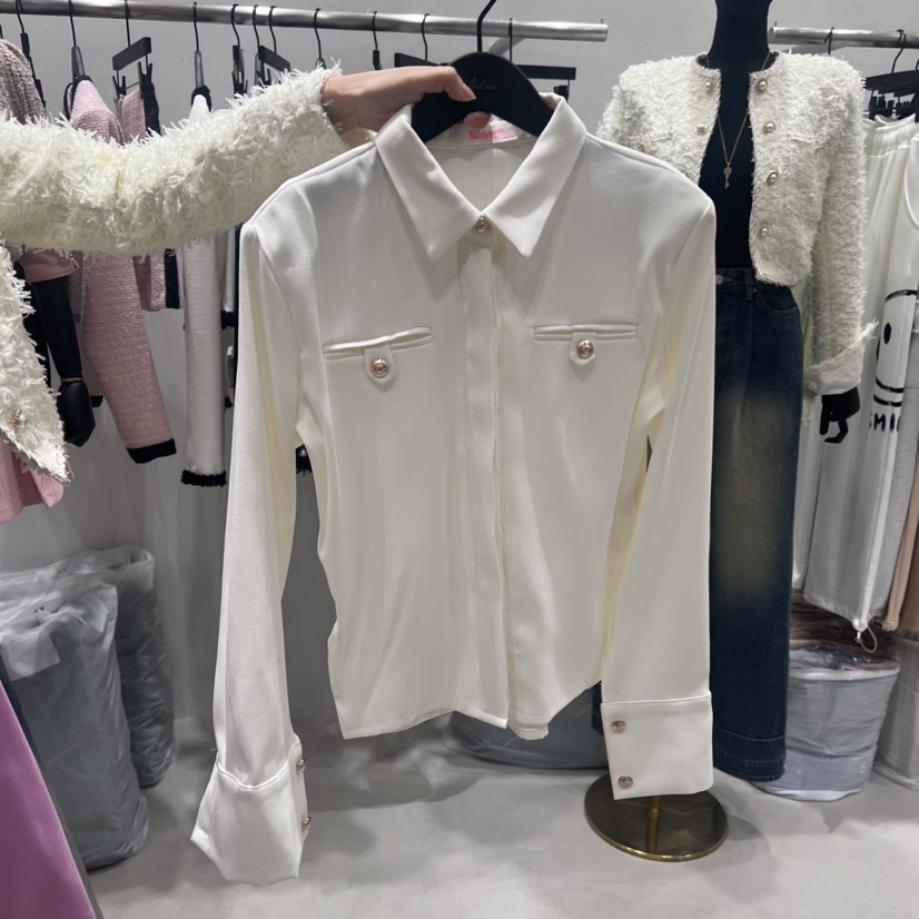 Lottimo直郵韓國代購女裝新品推薦職業時尚24秋冬襯衫蕾絲衫LOTTIMO襯衫/蕾絲衫圖色2
