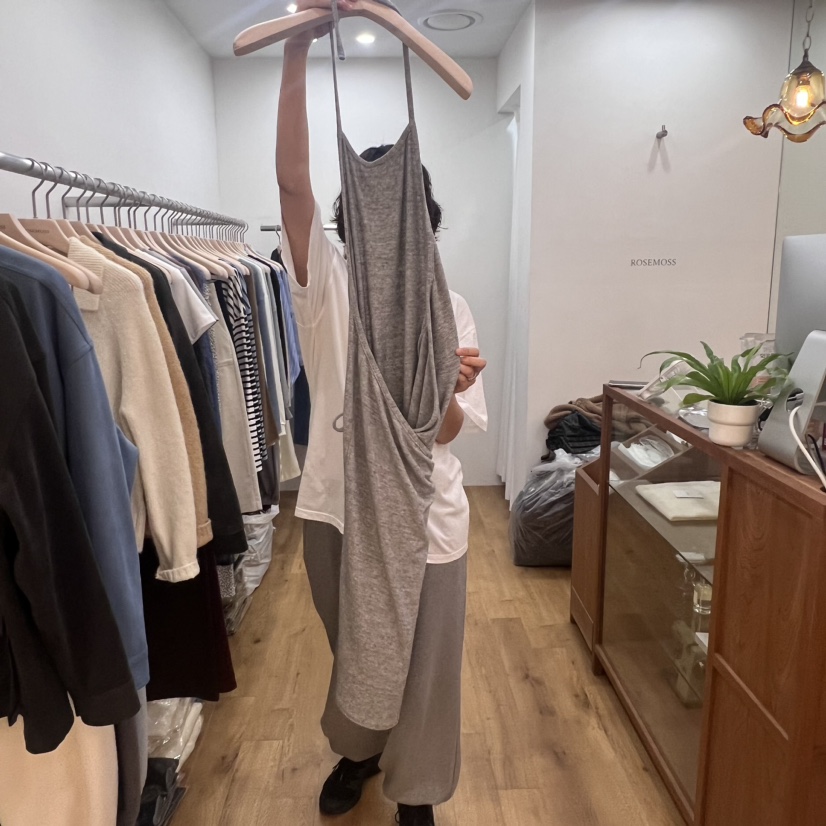 ORDINARYA韓國直郵東大門實拍女裝新品職業熱賣時尚連衣裙羊毛ROESMMOSS連衣裙