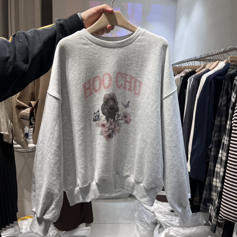 VENICE韓國直郵女裝新款推薦熱賣24秋冬人氣職業休閑衛衣VENICE衛衣圖色2