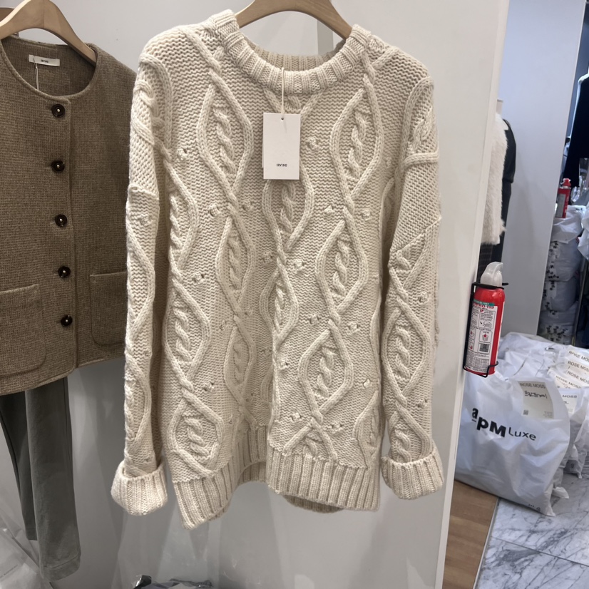 IRVINE韓國直郵女裝新品推薦24秋冬熱賣時尚職業休閑毛衣絨IRVINE毛衣
