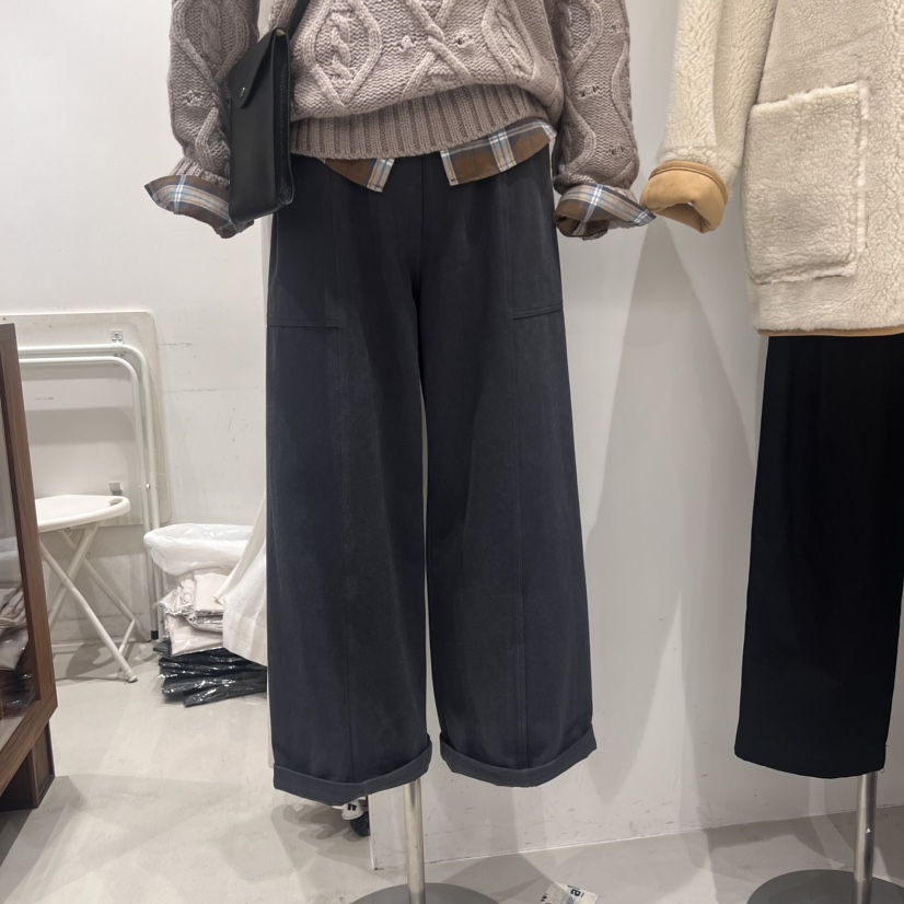 IRVINE韓國直郵女裝新品職業熱賣人氣時尚真品推薦休閑褲拉絨IRVINE休閑褲圖色2