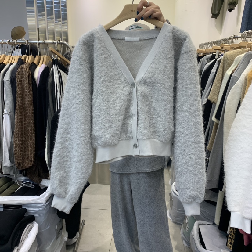 MIX韓國直郵女裝新品時尚推薦真品24秋冬休閑職業衛衣開衫MIX衛衣圖色2