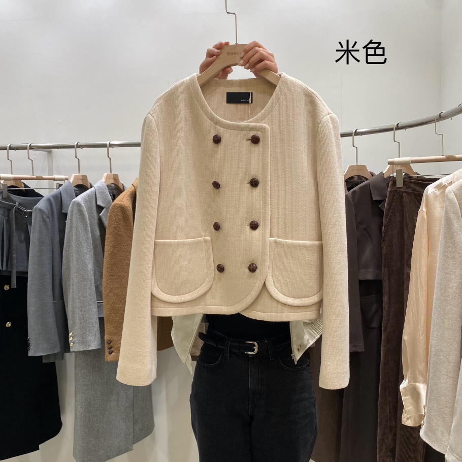 BOHEME韓國直郵東大門實拍女裝新款24秋冬職業時尚人氣夾克BOHEME夾克圖色2