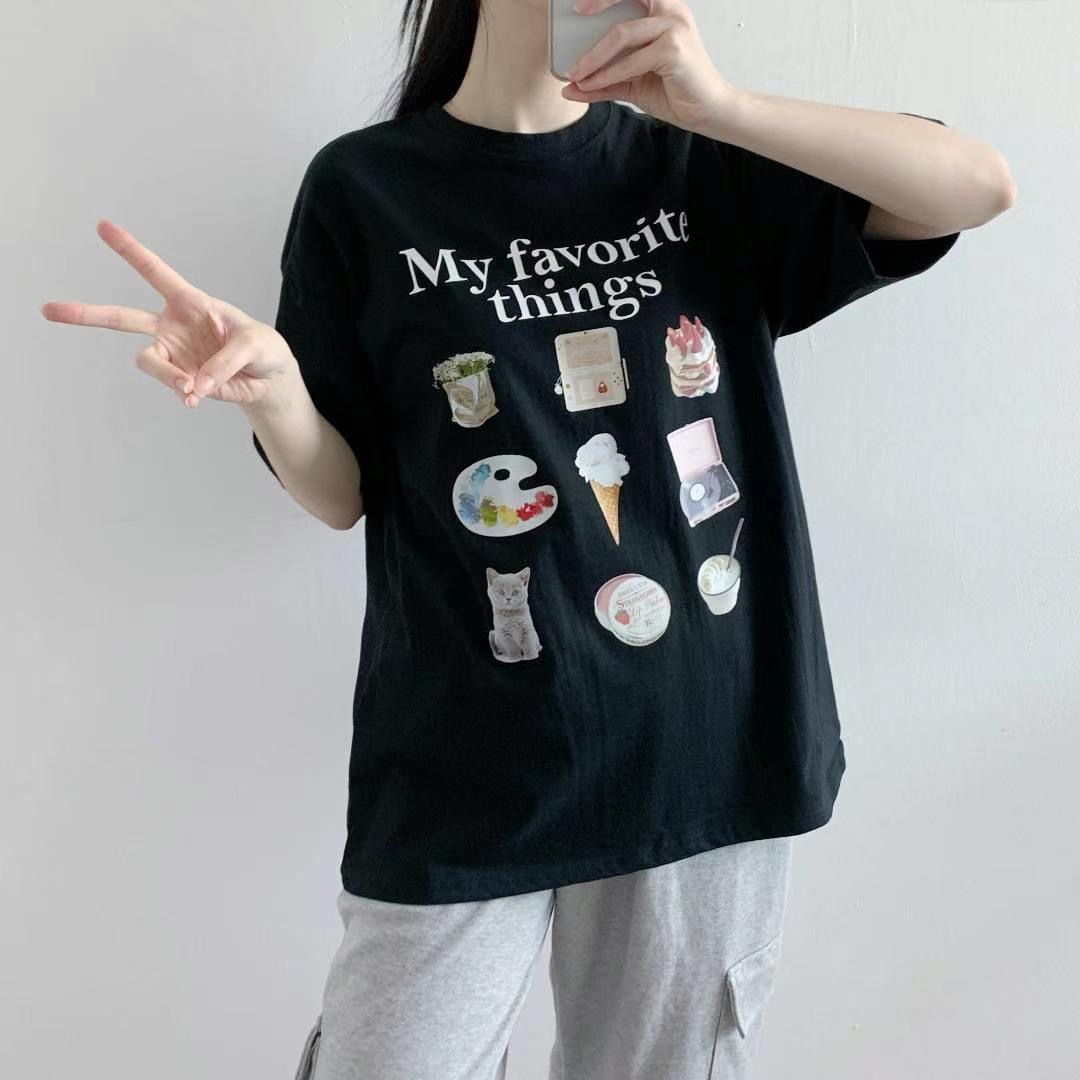 RACY直郵韓國代購女裝新品24秋冬時尚休閑職業推薦真品T恤RACYT恤圖色2