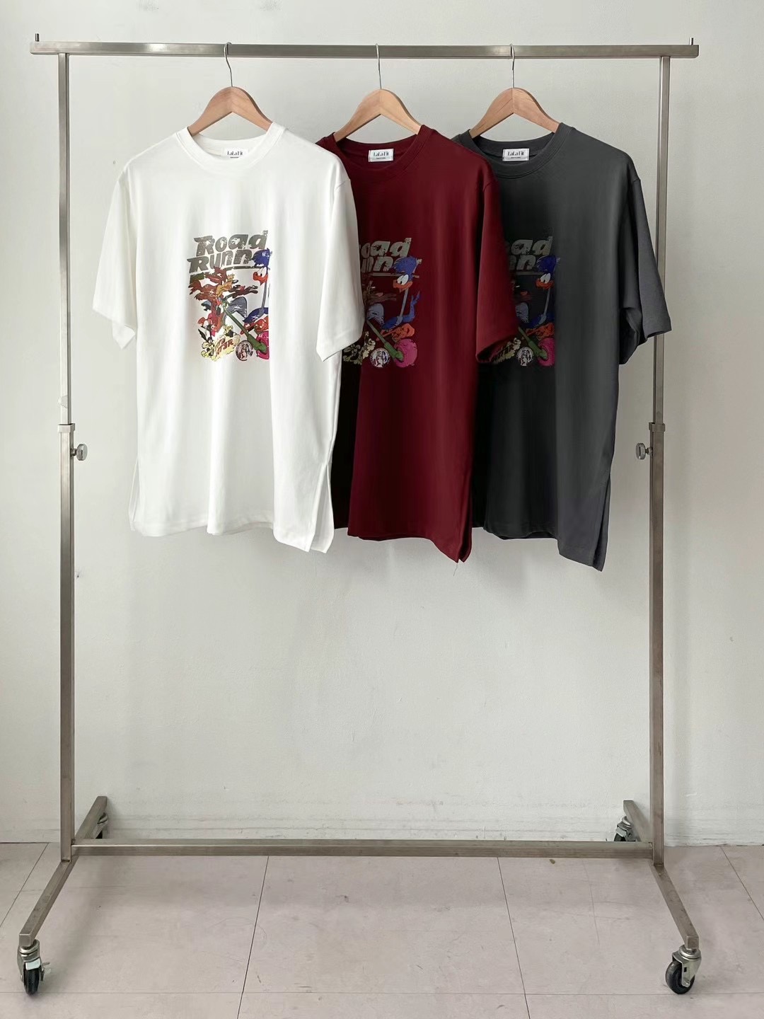 lalafit韓國直郵東大門實拍女裝新款24秋冬休閑推薦職業T恤lalafitT恤圖色3左三色