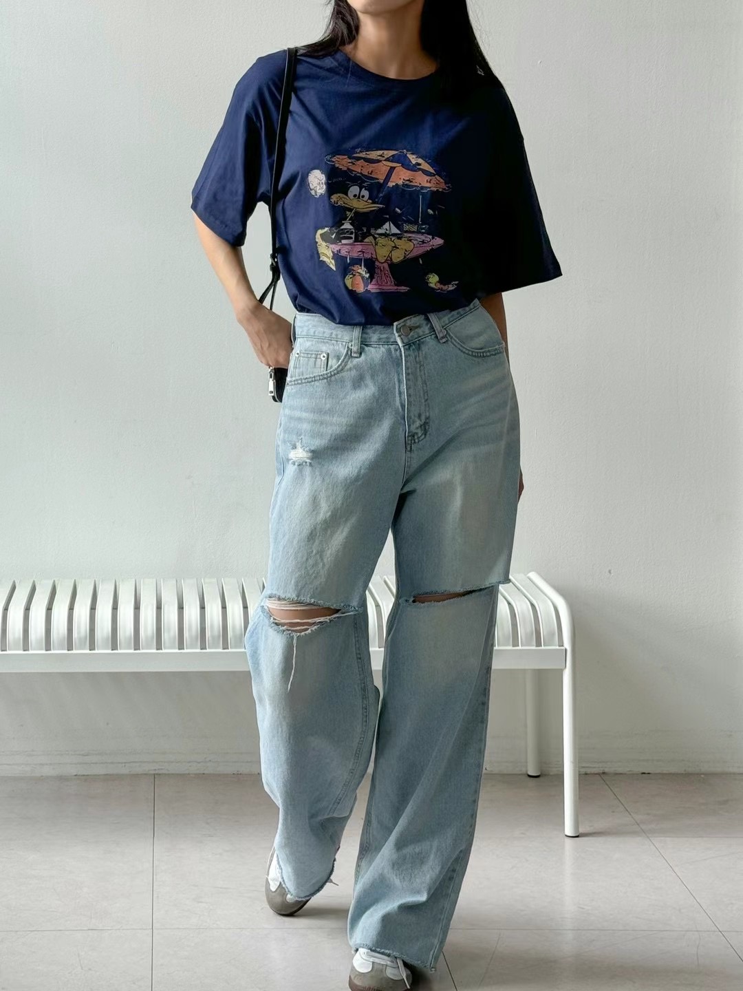 lalafit直郵韓國代購女裝新品推薦時尚人氣真品熱賣休閑T恤lalafitT恤