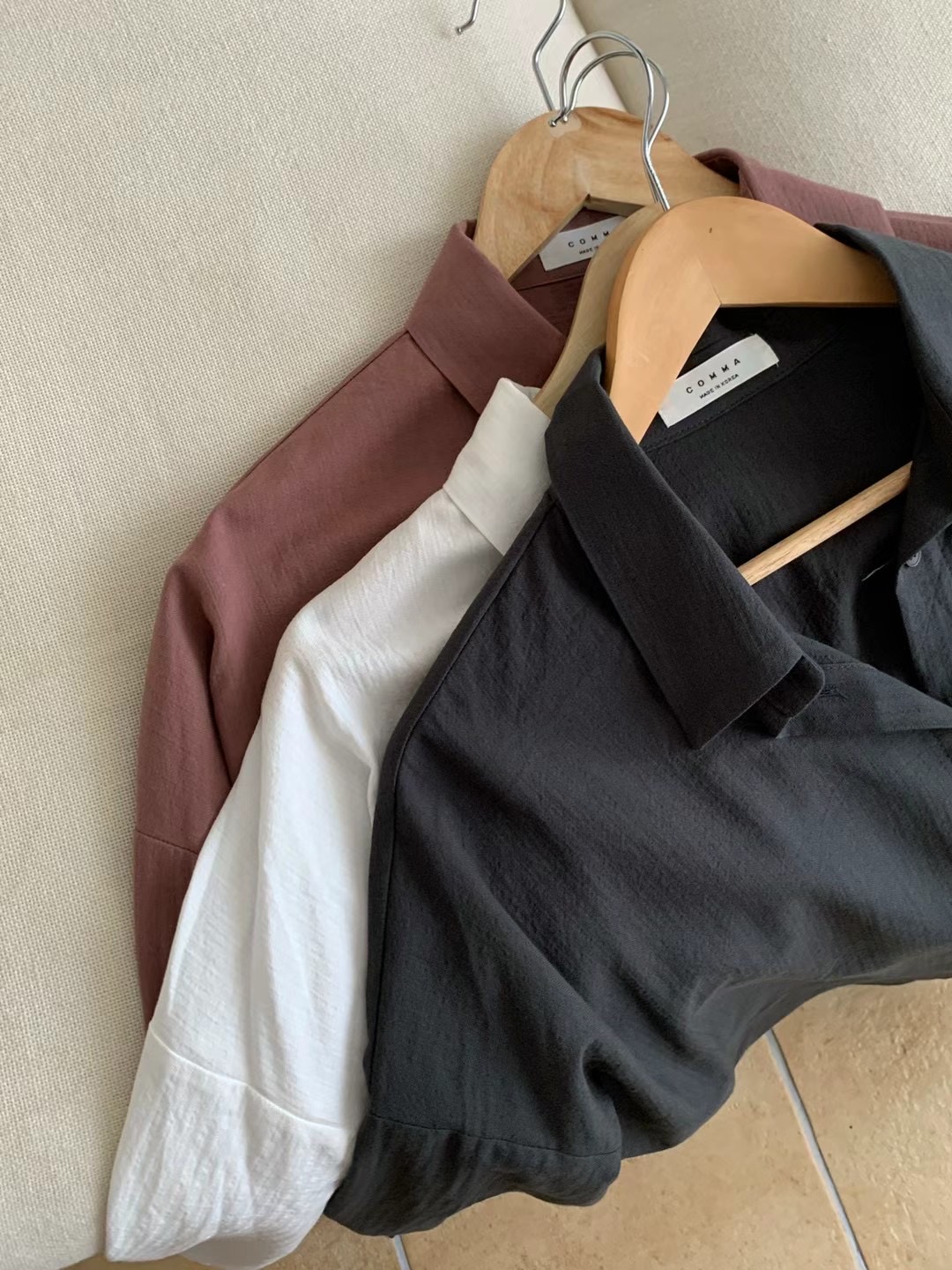 COMMA-콤마-T韓國直郵東大門實拍女裝新品推薦襯衫蕾絲衫COMMA襯衫/蕾絲衫